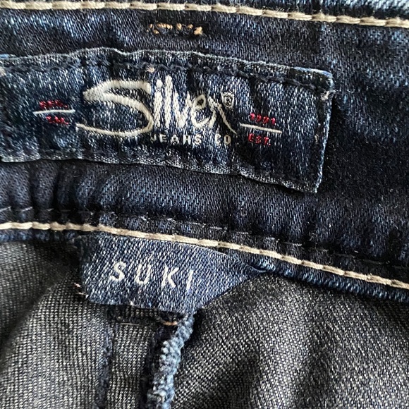 Silver Women's Deep Indigo Mid Boot Jeans - Picture 5 of 9